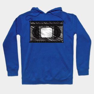 Hand drawn cassette tape retro vintage 90s Hoodie